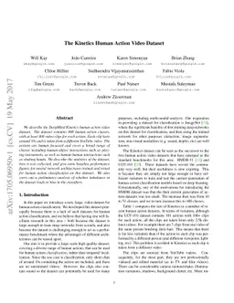 The Kinetics Human Action Video Dataset