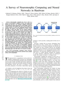 A Survey of Neuromorphic Computing and Neural Networks in Hardware