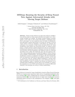 MTDeep: Boosting the Security of Deep Neural Nets Against Adversarial
  Attacks with Moving Target Defense
