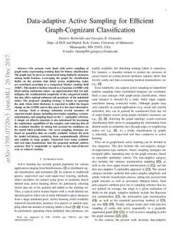 Data-adaptive Active Sampling for Efficient Graph-Cognizant
  Classification