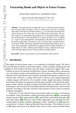 Forecasting Hands and Objects in Future Frames