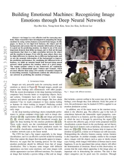 Building Emotional Machines: Recognizing Image Emotions through Deep
  Neural Networks