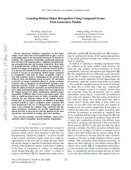 Learning Robust Object Recognition Using Composed Scenes from Generative
  Models