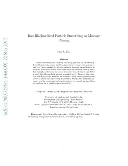 Rao-Blackwellized Particle Smoothing as Message Passing