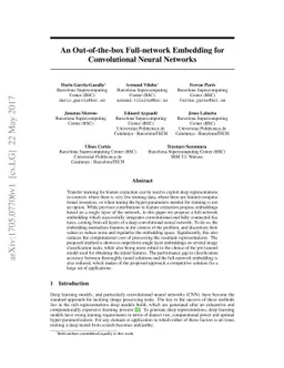 An Out-of-the-box Full-network Embedding for Convolutional Neural
  Networks