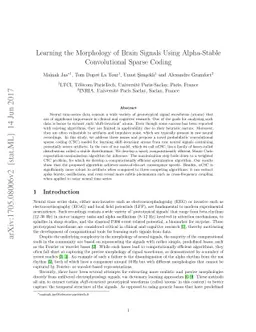 Learning the Morphology of Brain Signals Using Alpha-Stable
  Convolutional Sparse Coding