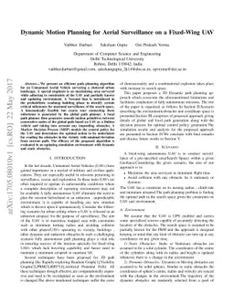 Dynamic Motion Planning for Aerial Surveillance on a Fixed-Wing UAV