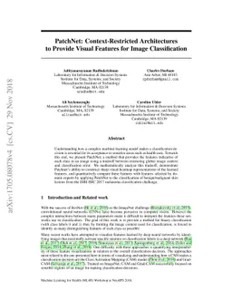 Patchnet: Interpretable Neural Networks for Image Classification