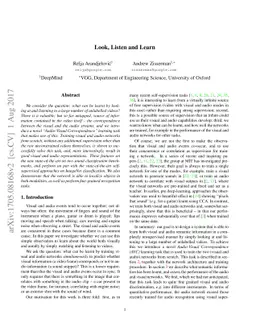 Look, Listen and Learn