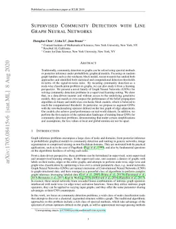 Supervised Community Detection with Line Graph Neural Networks