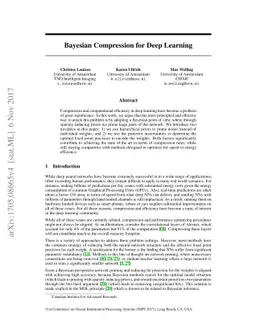 Bayesian Compression for Deep Learning