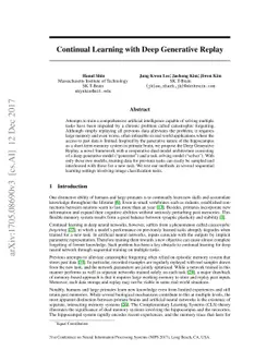 Continual Learning with Deep Generative Replay