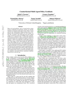 Counterfactual Multi-Agent Policy Gradients