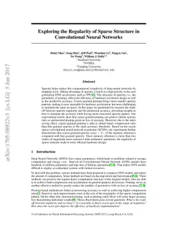 Exploring the Regularity of Sparse Structure in Convolutional Neural
  Networks