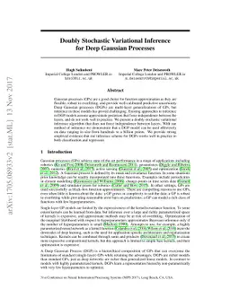 Doubly Stochastic Variational Inference for Deep Gaussian Processes