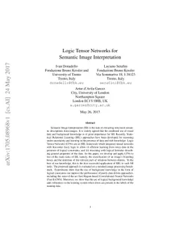 Logic Tensor Networks for Semantic Image Interpretation