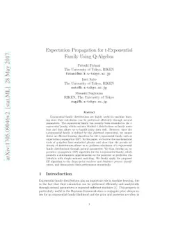 Expectation Propagation for t-Exponential Family Using Q-Algebra