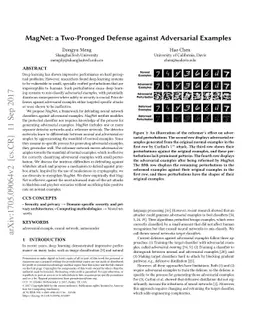 MagNet: a Two-Pronged Defense against Adversarial Examples