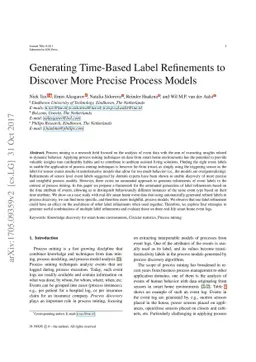 Generating Time-Based Label Refinements to Discover More Precise Process
  Models