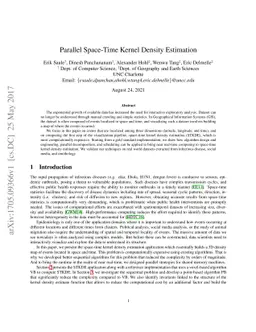 Parallel Space-Time Kernel Density Estimation