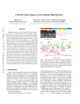 CASENet: Deep Category-Aware Semantic Edge Detection