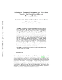Reinforced Temporal Attention and Split-Rate Transfer for Depth-Based
  Person Re-Identification