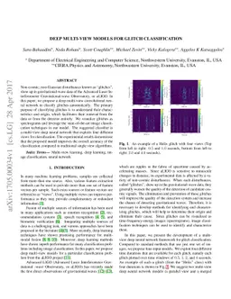 Deep Multi-view Models for Glitch Classification
