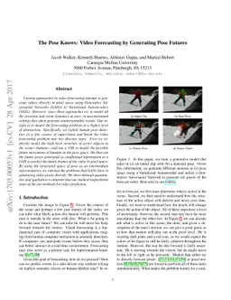 The Pose Knows: Video Forecasting by Generating Pose Futures