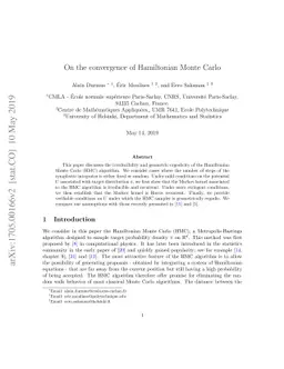 On the convergence of Hamiltonian Monte Carlo