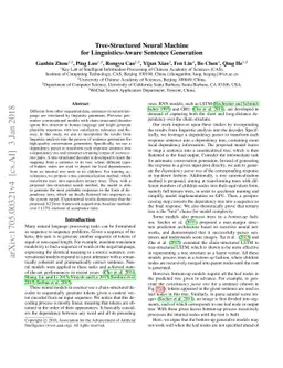 Tree-Structured Neural Machine for Linguistics-Aware Sentence Generation