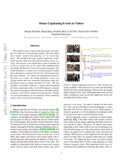 Dense-Captioning Events in Videos