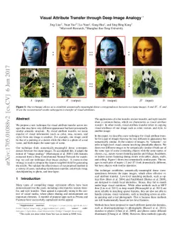 Visual Attribute Transfer through Deep Image Analogy