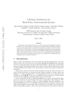 A Hybrid Architecture for Multi-Party Conversational Systems