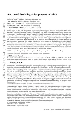 Am I Done? Predicting Action Progress in Videos