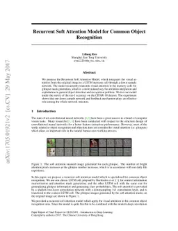 Recurrent Soft Attention Model for Common Object Recognition