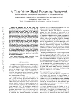 A Time-Vertex Signal Processing Framework