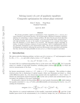 Solving (most) of a set of quadratic equalities: Composite optimization
  for robust phase retrieval