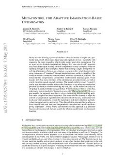 Metacontrol for Adaptive Imagination-Based Optimization