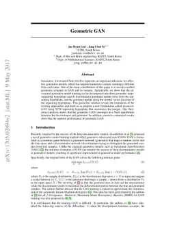 Geometric GAN