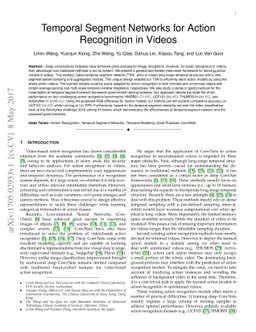 Temporal Segment Networks for Action Recognition in Videos