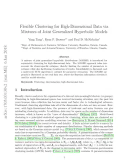 Flexible Clustering for High-Dimensional Data via Mixtures of Joint
  Generalized Hyperbolic Models