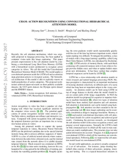 CHAM: action recognition using convolutional hierarchical attention
  model