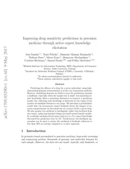 Improving drug sensitivity predictions in precision medicine through
  active expert knowledge elicitation