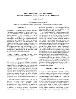 Skin lesion detection based on an ensemble of deep convolutional neural
  network