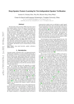 Deep Speaker Feature Learning for Text-independent Speaker Verification