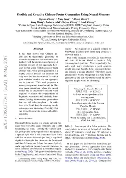 Flexible and Creative Chinese Poetry Generation Using Neural Memory