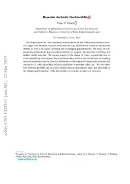 Bayesian stochastic blockmodeling