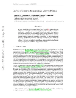 Auto-Encoding Sequential Monte Carlo