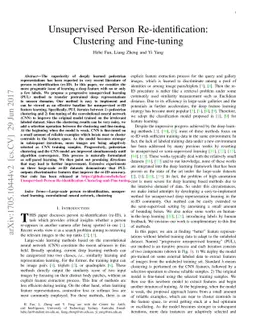 Unsupervised Person Re-identification: Clustering and Fine-tuning