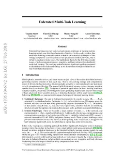 Federated Multi-Task Learning